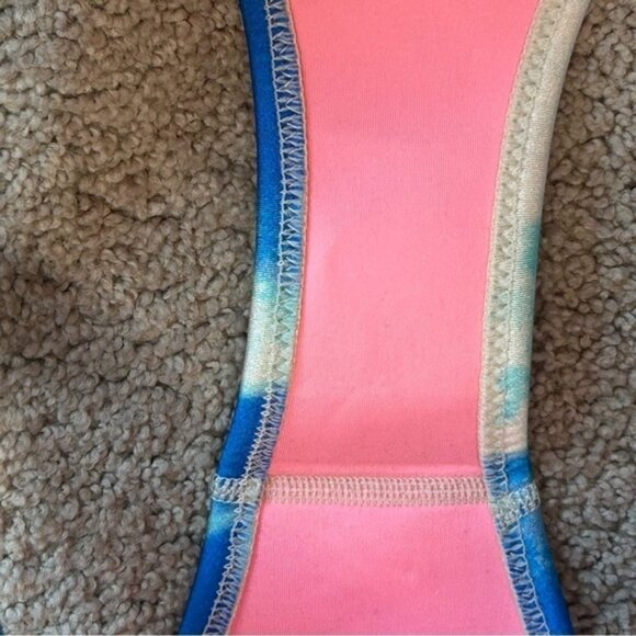 Triangl blue tie-dye neoprene bikini bottoms Sz S - Picture 3 of 9